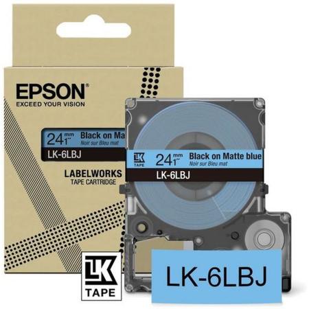 Epson Matte Blue/Black 24mm LK-6LBJ