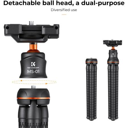 K&amp;F Concept Flexibel Tripod w/ Phone Holder And Remote