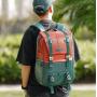 K&amp;F Concept Beta Backpack w/ Leder-Look Green-Red