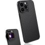 MOJOGEAR 17mm Lens Case For iPhone 15 Pro Carbon