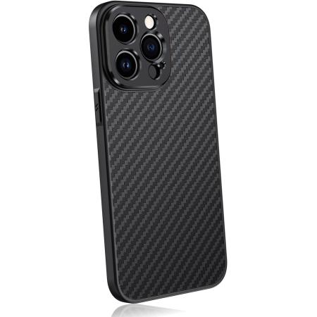 MOJOGEAR 17mm Lens Case For iPhone 15 Pro Max Carbon