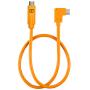 TetherTools TetherPro Right Angle USB-C To USB-C Pigtail 20 (50cm) Hi