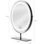 Humanas HS-HM Scarlet Makeup Mirror w/ LED Lighting - Black