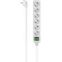 Hama Power Strip 6-FOLD Switch 1.4 M White