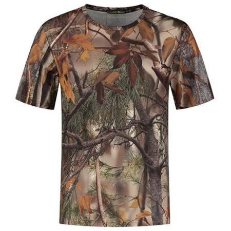 Stealth Gear T-Shirt Short Sleeve Camo Forest Print Size L