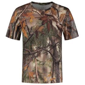 Stealth Gear T-Shirt Short Sleeve Camo Forest Print Size XXL