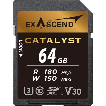 Exascend Catalyst w/ Adapter UHS-I SD Card(V30) 64GB