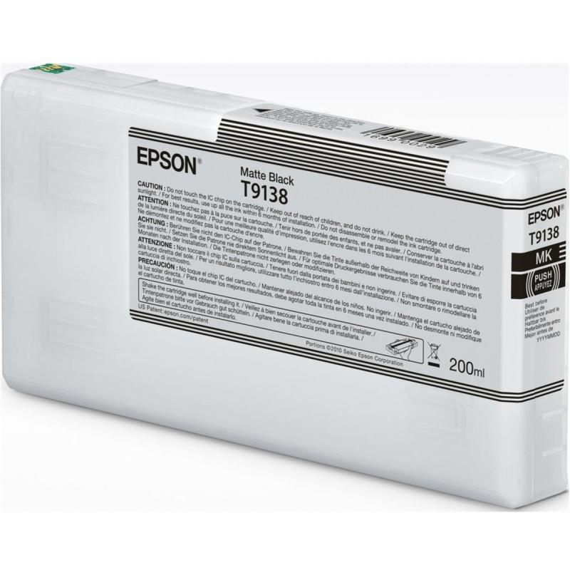 Epson T9138 Matte Black Ink Cartridge