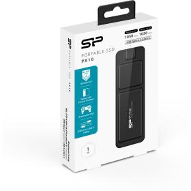 Silicon Power PX10 Ext SSD 1TB USB 3.2 Gen 2 Type-C (Black)