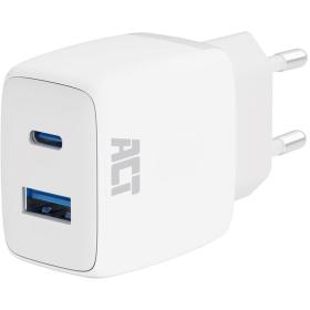 ACT USB-C &amp;amp; USB-A Charger 20W w/ Power Delivery PPS Quick Charge Ganfast