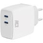 ACT USB-C Charger 65W 2-Port w/ Power Delivery PPS And Ganfast