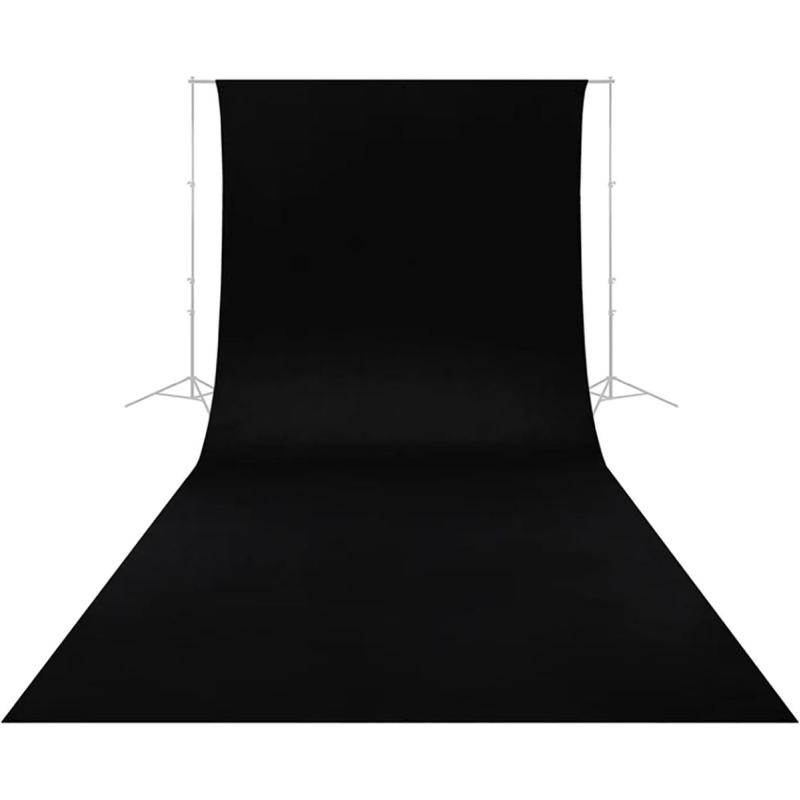 Caruba Wrinkle Resistant Backdrop 2.60 X 6 Meter Black