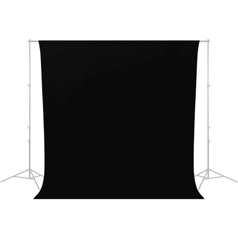 Caruba Wrinkle Resistant Backdrop 2.60 X 3 Meter Black