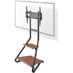 Nedis TV Floor Stand | 37 - 75 | Max Weight 40 KG | MDF / Steel | Brown / Black