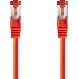 Nedis CAT6 Network Cable | RJ45 Male | RJ45 Male 0.25m | Round | LSZH | Red