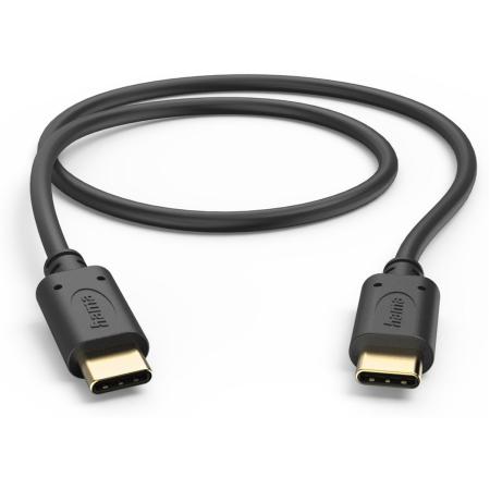 Hama Charging Cable USB-C - USB-C 0.5 M Black