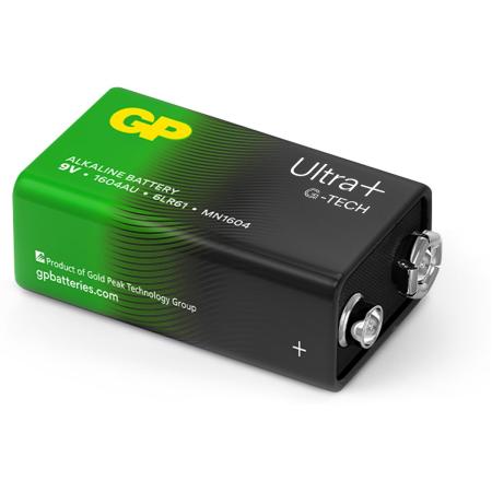 GP 9V Battery GP Alkaline Ultra Plus 9V 1 Piece