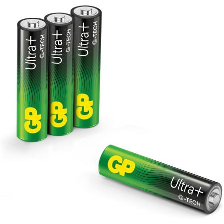 GP AAA Battery GP Alkaline Ultra Plus 1.5V 4 PCs