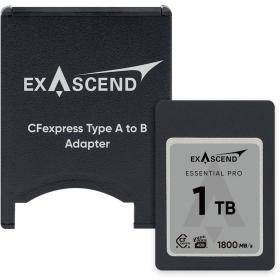 Exascend CFexpress 4.0 Type A Essential Pro Series 1TB w/ Cfe Adapter