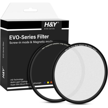 H&amp;Y HD EVO-Series Black Mist 1/2 Filter Kit 67mm