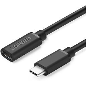 Ugreen USB Type C Male To Female Extension Cable 0.5m (Black