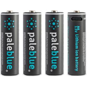 Pale Blue Li-ion Rechargeable AA Battery USB-C 1700mAh