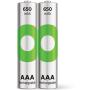 GP AAA Battery Rechargeable NiMH 650 mAh ReCyko 1.2V 2 PCs