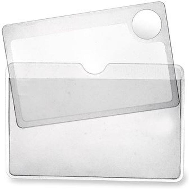 Carson Pocket Magnifier WM-01 2.5X Credit Card Size Magnifier w/ 6X Spot Lens