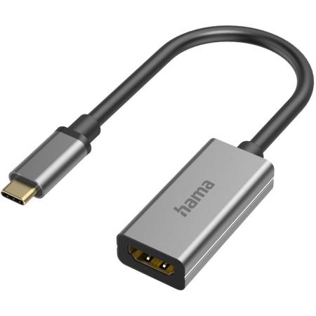 Hama Video-Adapter USB-C-Plug - HDMI-Connection UltraHD 8K@60Hz Alu