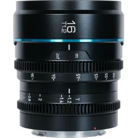 Sirui Nightwalker Series 16mm T1.2 S35 Manual Focus Cine Lens (E Mount Black)
