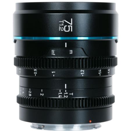 Sirui Nightwalker Series 75mm T1.2 S35 Manual Focus Cine Lens (RF Mount Black)