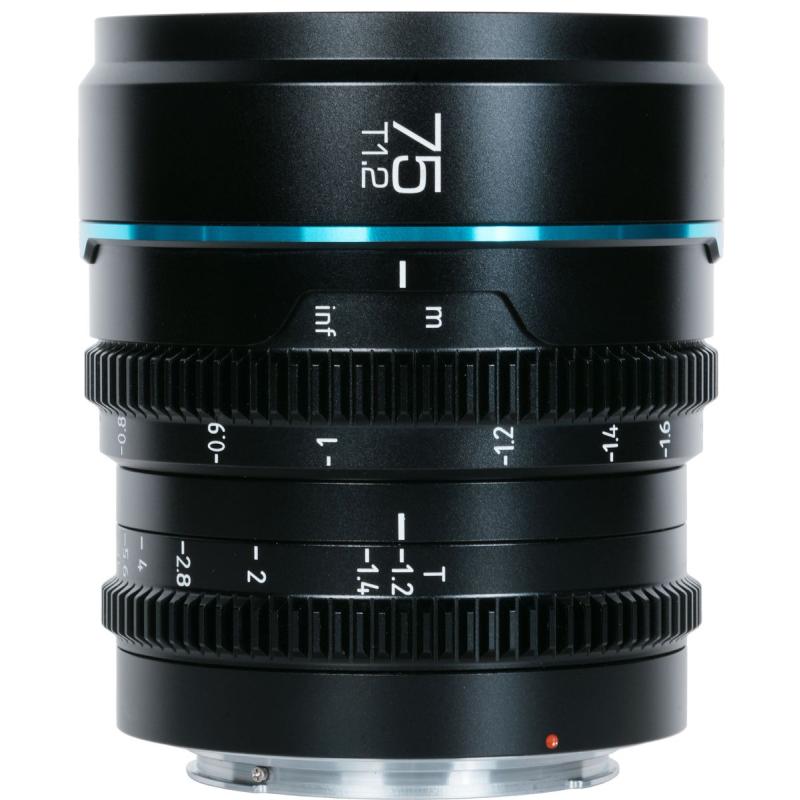Sirui Nightwalker Series 75mm T1.2 S35 Manual Focus Cine Lens (X Mount Black)