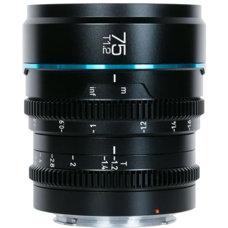 Sirui Nightwalker Series 75mm T1.2 S35 Manual Focus Cine Lens (X Mount Black)