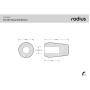 Radius Shotgun Mic Foam Windshield MKH 50