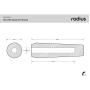 Radius Shotgun Mic Foam Windshield 15cm Std Hole