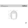 Radius Handheld Mic Foam Windshield 4.0cm X 55mm Hole