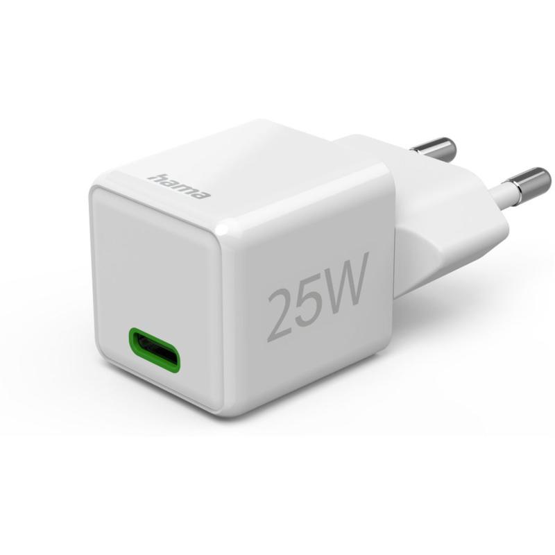 Hama Super-Mini-Charger PD/Qualcomm USB-C 25W White