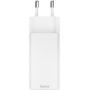 Hama Fast Charger Gan 2X USB-C PD/Qualcomm Mini-Charger 65 W White
