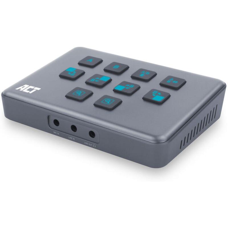 ACT Dual HDMI Input USB-C Video Switcher For Capturing And Live Streaming