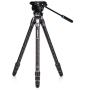 Benro Tortoise Carbon Tripod w/ S4PRO Videokop 24C Leveling Base TTOR24CLVS4PRO