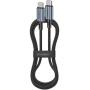 Choetech USB-C To USB-C PD60W Nylon Cable Black 1.2m