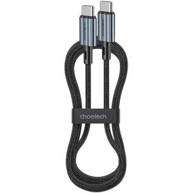 Choetech USB-C To USB-C PD60W Nylon Cable Black 1.2m