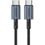 Choetech USB-C To USB-C PD60W Nylon Cable Black 1.2m