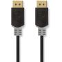 Nedis DP-Cable DP Male DP Male 8K@60Hz Gold Plated 2.00 M Round PVC Anthracite