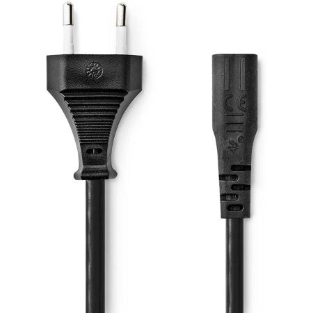 Nedis Power Cord Euro Male IEC-320-C7 Straight Nickled  2.00 M Round ABS  PVC