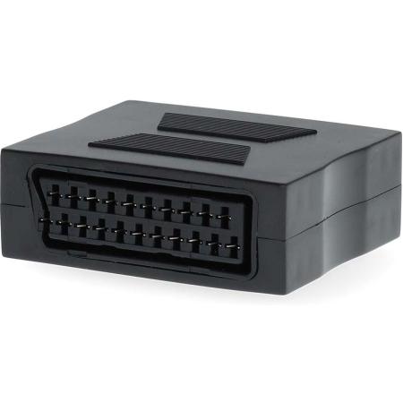 Nedis Scart-Adapter  Scart Female Nickled  Straight ABS Black 1 PCs Box