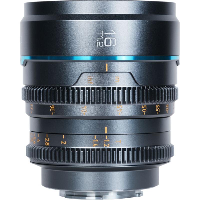 Sirui Nightwalker  16mm T1.2 S35 Manual Focus Cine Lens (L Mount Gun Metal Grey)