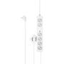 Hama Power Strip 6-FOLD Foot Switch 3 M (w/ Switch) White