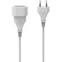 Hama Extension Cable w/ Euro-Plug For Inside 5 M White