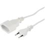 Hama Extension Cable w/ Euro-Plug For Inside 5 M White